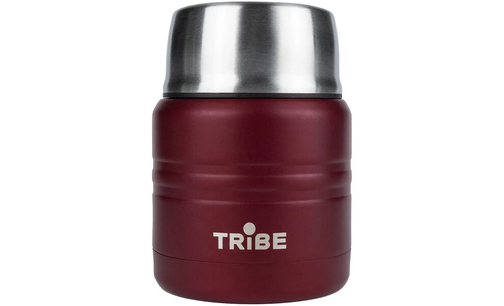 Термос для їжі з ложкою Tribe Food Jar (Red) на 350 мл, Об'єм: 350, Колір: Red, зображення 5