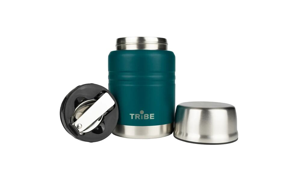 Термос для їжі з ложкою Tribe Food Jar (Blue) на 450 мл, Об'єм: 450, Колір: Blue, зображення 3