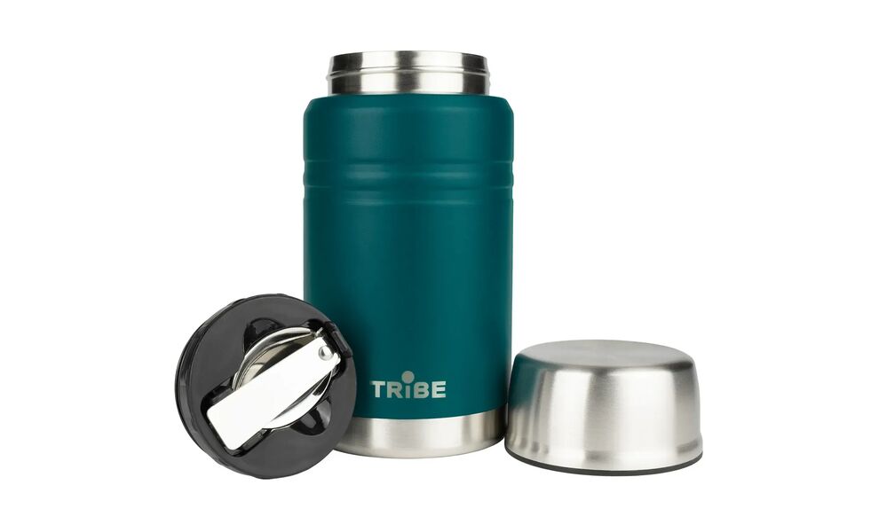 Термос для їжі з ложкою Tribe Food Jar (Blue) на 700 мл, Об'єм: 700, Колір: Blue, зображення 3