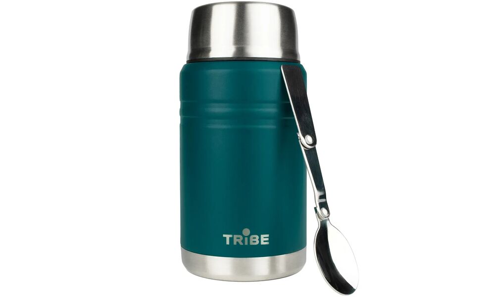 Термос для їжі з ложкою Tribe Food Jar (Blue) на 700 мл, Об'єм: 700, Колір: Blue, зображення 4