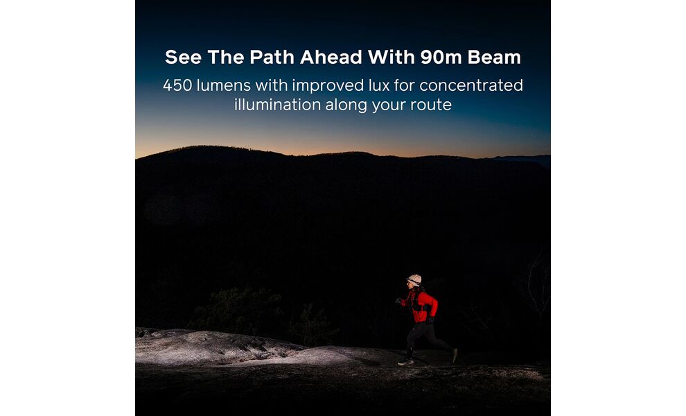 Налобний ліхтар акумуляторний BioLite Dash 450 (Ember Fade) з червоним світлом, USB Type-C, Колір корпусу: Ember Fade, зображення 5