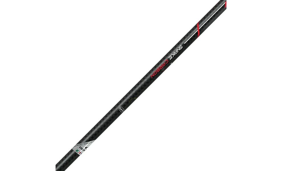 Палиці для скандинавської ходьби Gabel FX-75 Snake Carbon Dual Spike, 135 см, Тип розміру: 135, Колір виробника: Black/Red, зображення 3