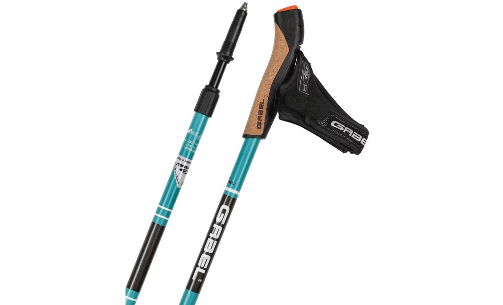 Палиці для скандинавської ходьби Gabel Stretch Lite A.I. (Avio), 130 см, Колір виробника: Avio, зображення 4