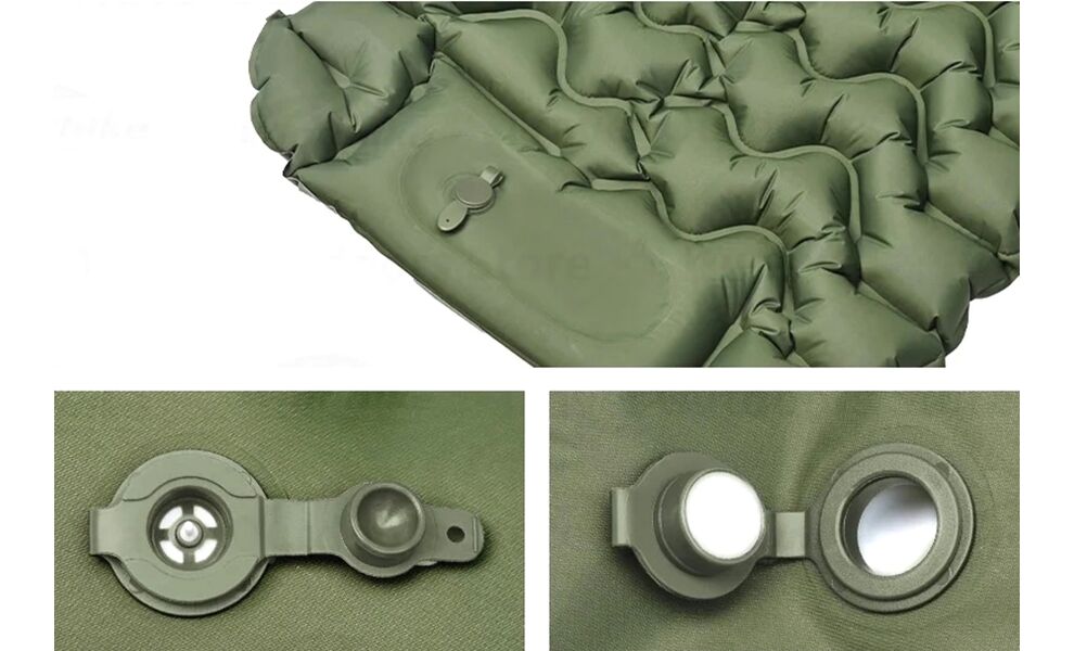 Надувний каремат Naturehike CNK2550WS019 (Green): з вбудованою помпою та подушкою, Товщина: 6,5, Тип розміру: Single, Колір виробника: Green, зображення 4