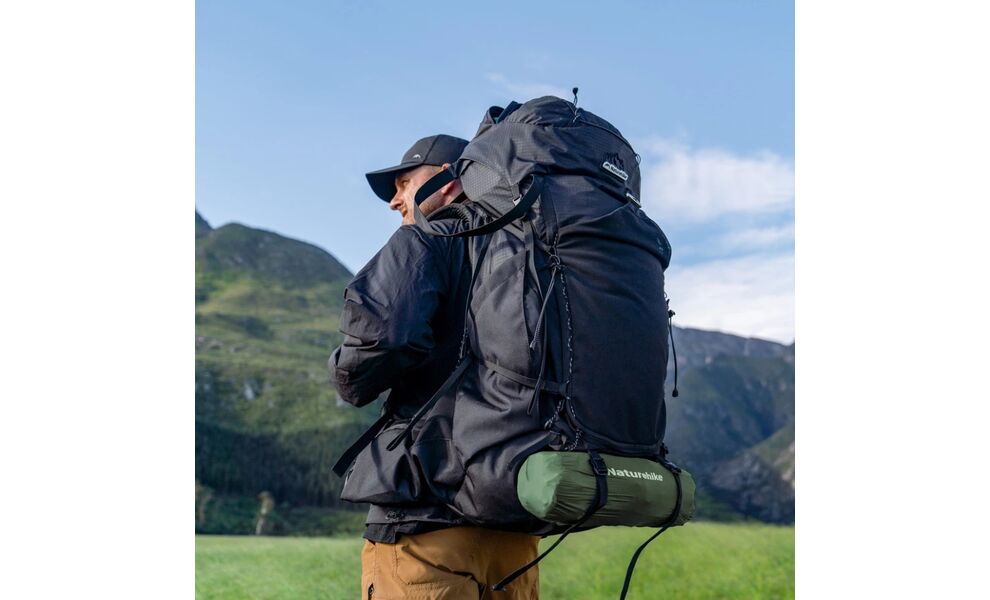 Надувний каремат Naturehike CNK2550WS019 (Green): з мішком-насосом та подушкою, Тип розміру: Single, Колір виробника: Green, зображення 5