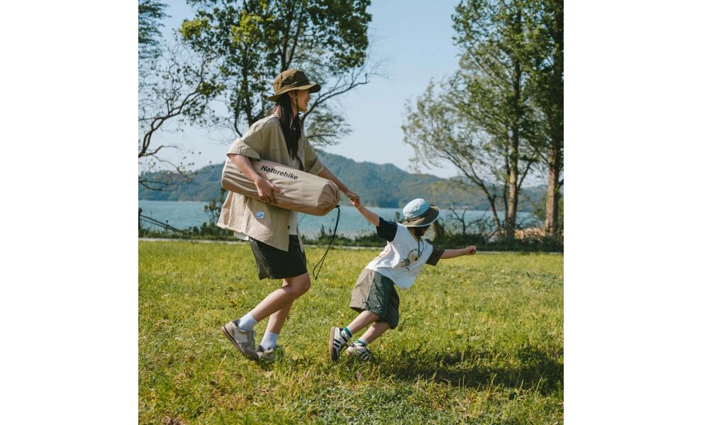 Самонадувний каремат Naturehike CNK2550WS025 (Green): з подушкою, зображення 10