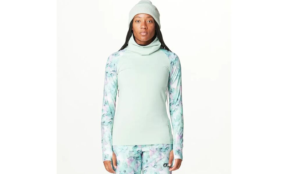 Фліска жіноча Picture Organic Pagaya High - SWT152 (Blurry Water Print-Silt Green), Колір виробника: Blurry Water Print-Silt Green, Розмір: S, зображення 3