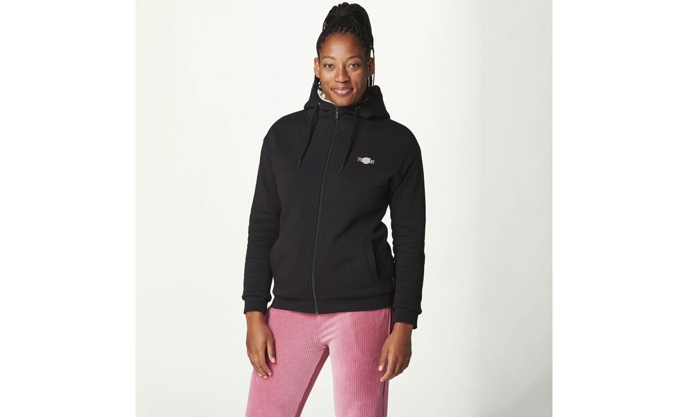 Толстовка жіноча Picture Organic Glimma Plush Zip Hoody - WSW0348 (Black), Колір виробника: Black, Розмір: L, зображення 3