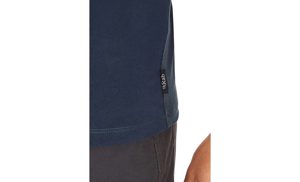 Футболка чоловіча Rab Basecamp 3 Peak (Tempest Blue), Колір виробника: Tempest Blue, Розмір: L, зображення 5