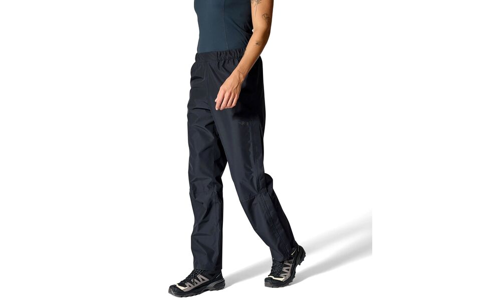 Штани жіночі Rab Downpour - Regular (Black), Колір виробника: Black, Тип довжини: Regular, Розмір: S, зображення 2