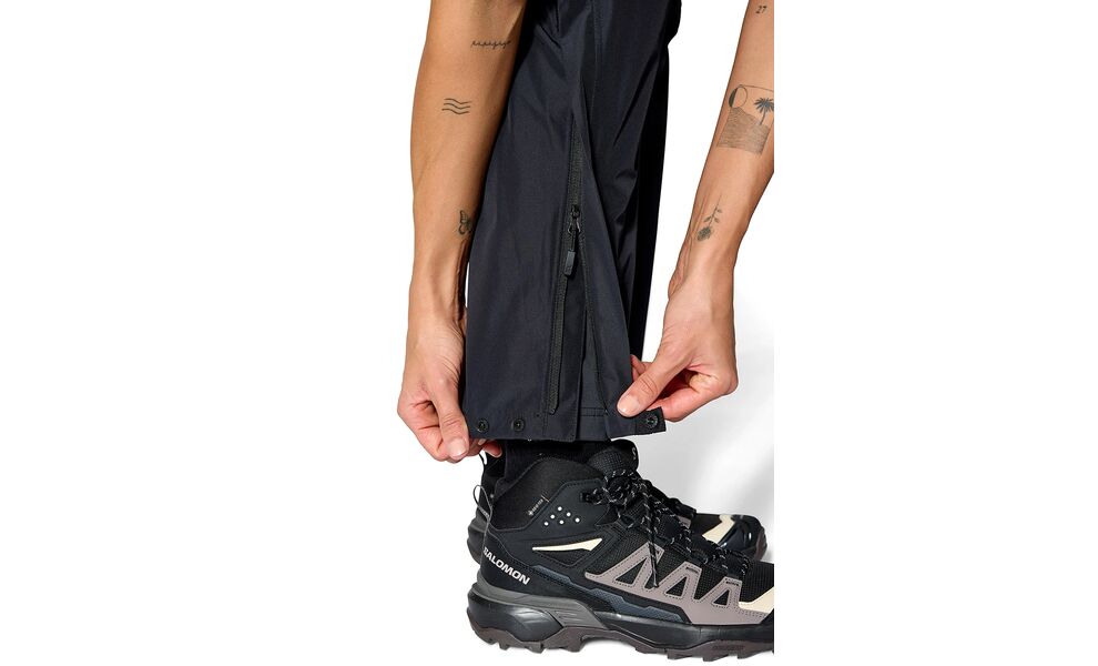 Штани жіночі Rab Downpour - Regular (Black), Колір виробника: Black, Тип довжини: Regular, Розмір: M, зображення 7