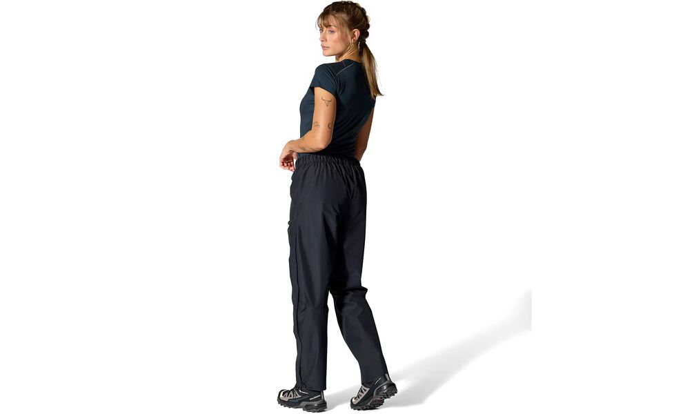 Штани жіночі Rab Downpour - Regular (Black), Колір виробника: Black, Тип довжини: Regular, Розмір: M, зображення 9