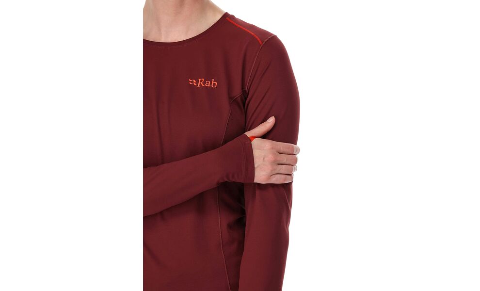 Лонгслів жіночий Rab Force (Hibiscus), Колір виробника: Hibiscus, Розмір: S, зображення 4