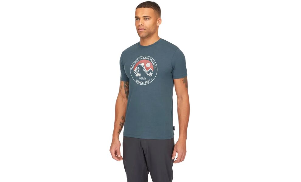 Футболка чоловіча Rab Stance Alpine Peak (Orion Blue), Колір виробника: Orion Blue, Розмір: L, зображення 4