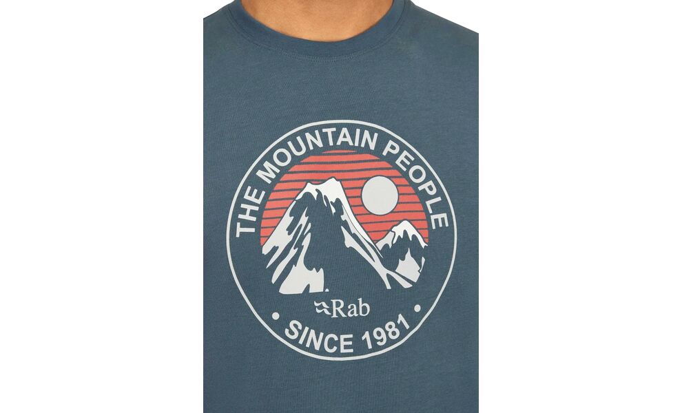 Футболка чоловіча Rab Stance Alpine Peak (Orion Blue), Колір виробника: Orion Blue, Розмір: M, зображення 5