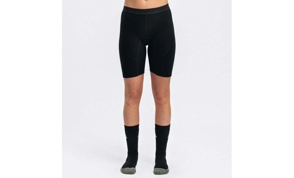 Термотруси жіночі Aclima WarmWool 200 Long Shorts (123/Jet Black), Колір виробника: 123/Jet Black, Розмір: M, зображення 4
