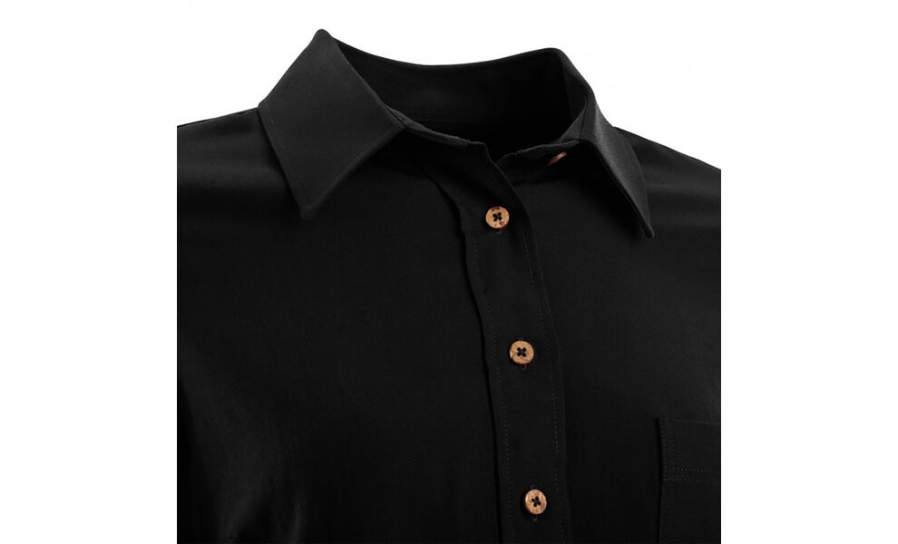 Сорочка чоловіча Aclima LeisureWool 160 Woolshirt (123/Jet Black), Колір виробника: 123/Jet Black, Розмір: M, зображення 3