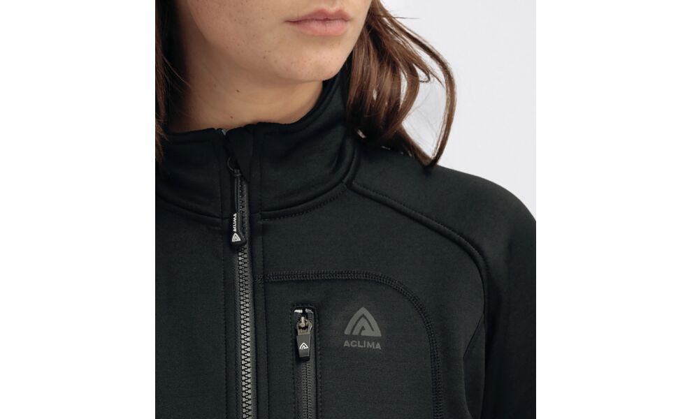 Фліска жіноча Aclima WoolShell Jacket (123/Jet Black), Колір виробника: 123/Jet Black, Розмір: M, зображення 6