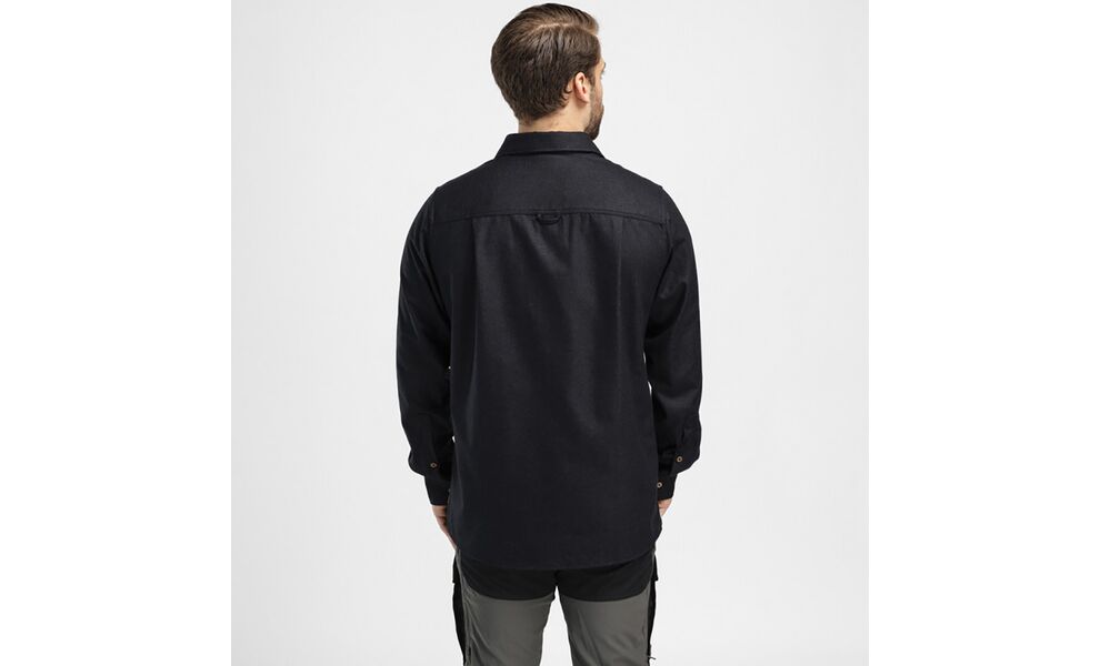 Сорочка чоловіча Aclima ReBorn 215 Woolshirt (276/Dark Grey Melange), Колір виробника: 276/Dark Grey Melange, Розмір: S, зображення 4
