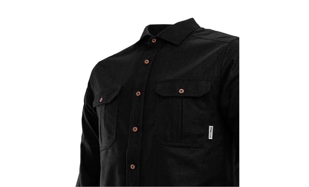 Сорочка чоловіча Aclima ReBorn 215 Woolshirt (276/Dark Grey Melange), Колір виробника: 276/Dark Grey Melange, Розмір: L, зображення 5