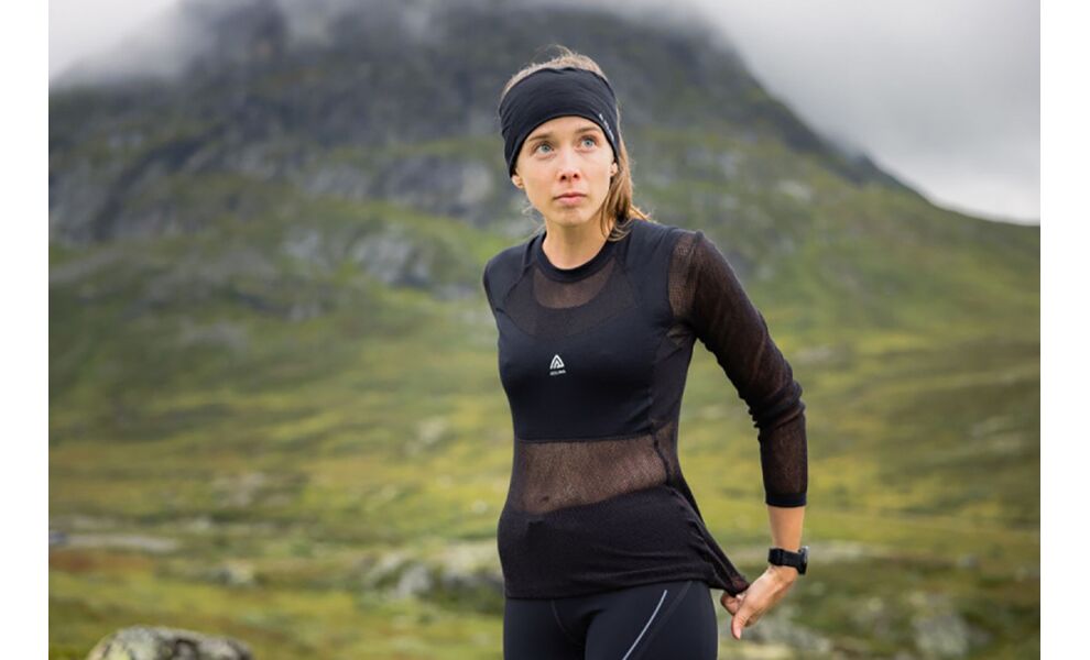 Термокофта жіноча Aclima WoolNet Light Crewneck (123/Jet Black), Колір виробника: 123/Jet Black, Розмір виробника: M, зображення 6