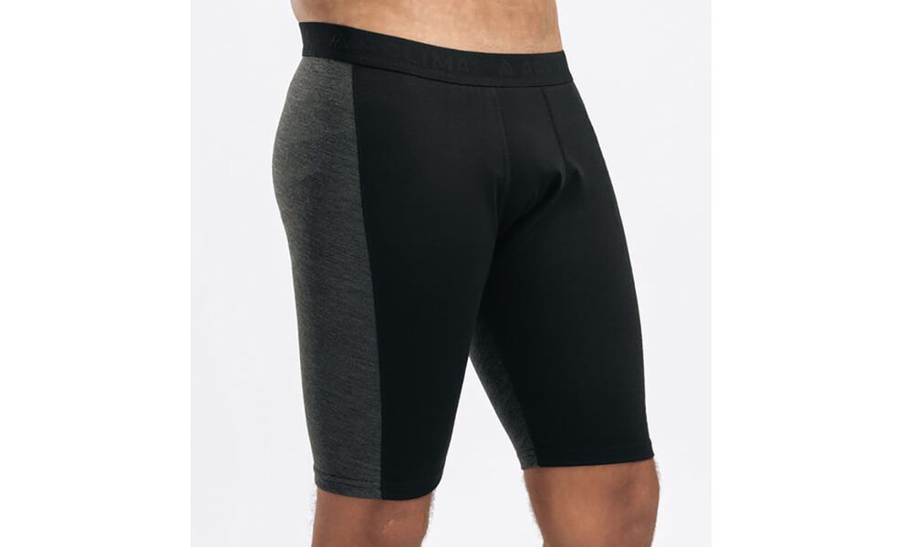 Термотруси чоловічі Aclima WarmWool 200 Shorts Long w/WindWool (400/Jet Black-Marengo), Колір виробника: 400/Jet Black-Marengo, Розмір: L, зображення 3