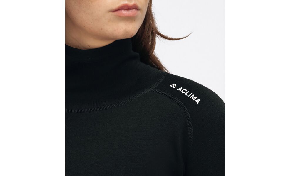Термокофта жіноча Aclima WarmWool 200 Roll Neck (123/Jet Black), Колір виробника: 123/Jet Black, Розмір виробника: L, зображення 4