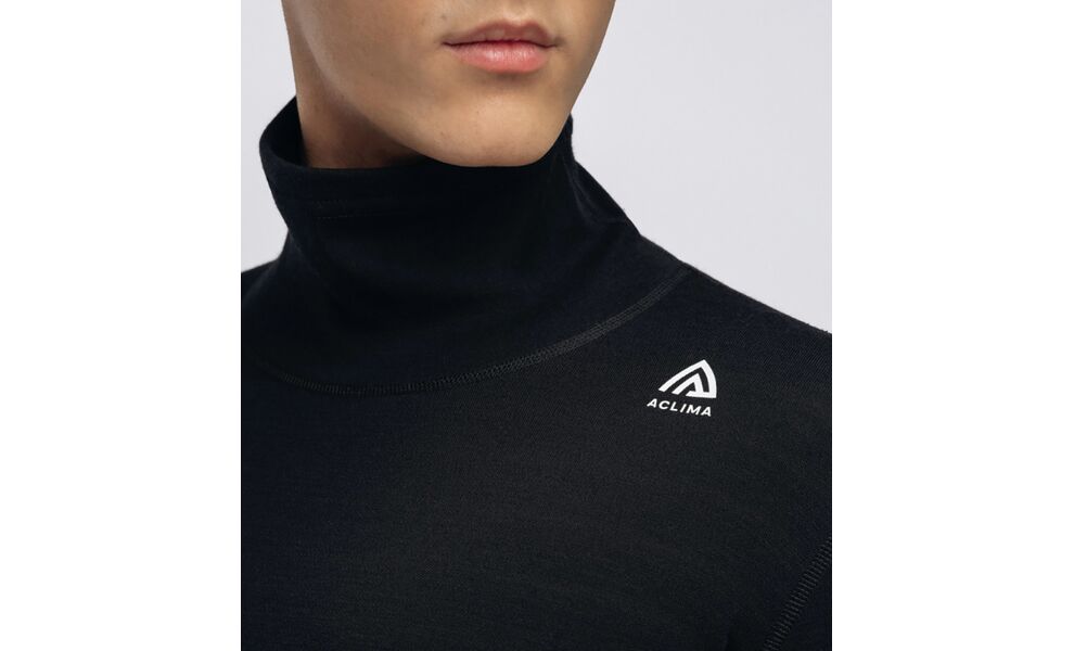 Термокофта чоловіча Aclima WarmWool 200 Roll Neck (123/Jet Black), Колір виробника: 123/Jet Black, Розмір виробника: L, зображення 6