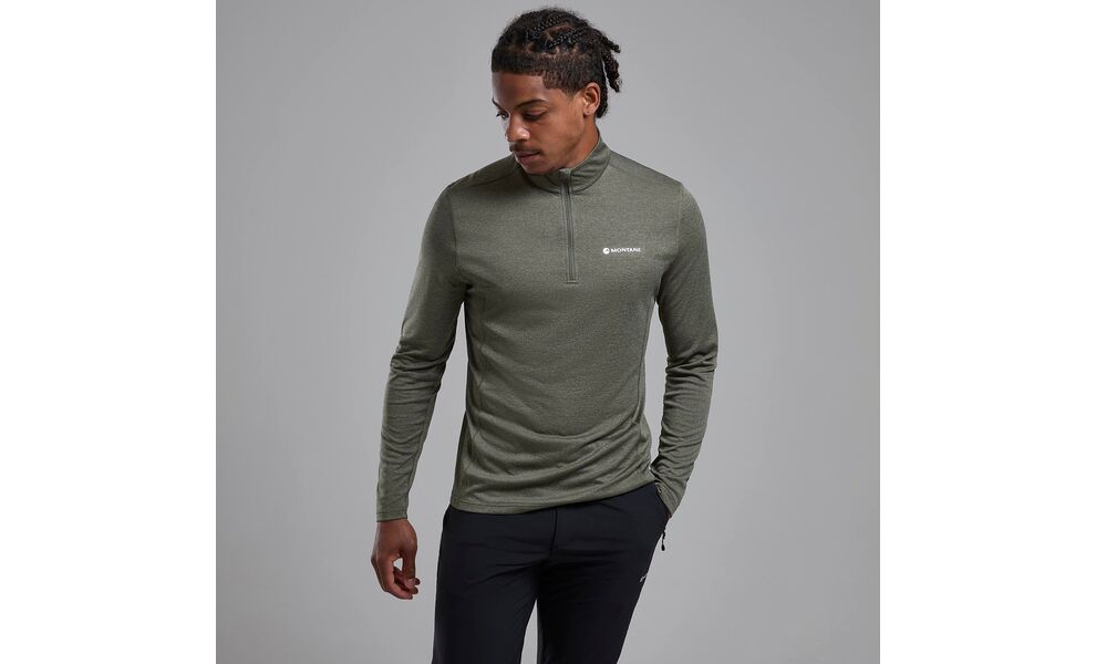 Термокофта чоловіча Montane Dart Zip Neck - MDRZI (Caper), Колір виробника: Caper, Розмір виробника: XL, зображення 2