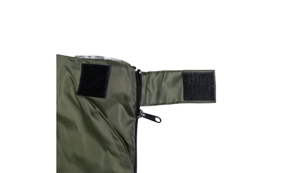 Демісезонний кемпінговий спальник-ковдра Tramp Ember - Regular до 5°C, Максимальний зріст користувача: 170, Колір: Olive, Сторона застібки: права, зображення 3