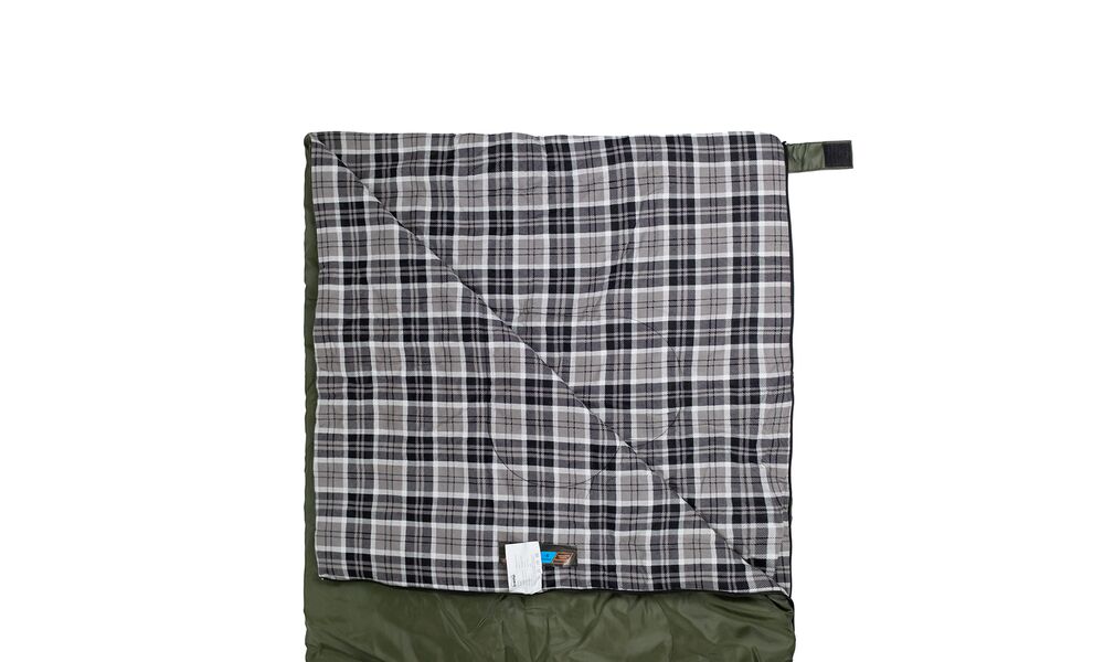 Демісезонний кемпінговий спальник-ковдра Tramp Ember - Regular до 5°C, Максимальний зріст користувача: 170, Колір: Olive, Сторона застібки: права, зображення 4