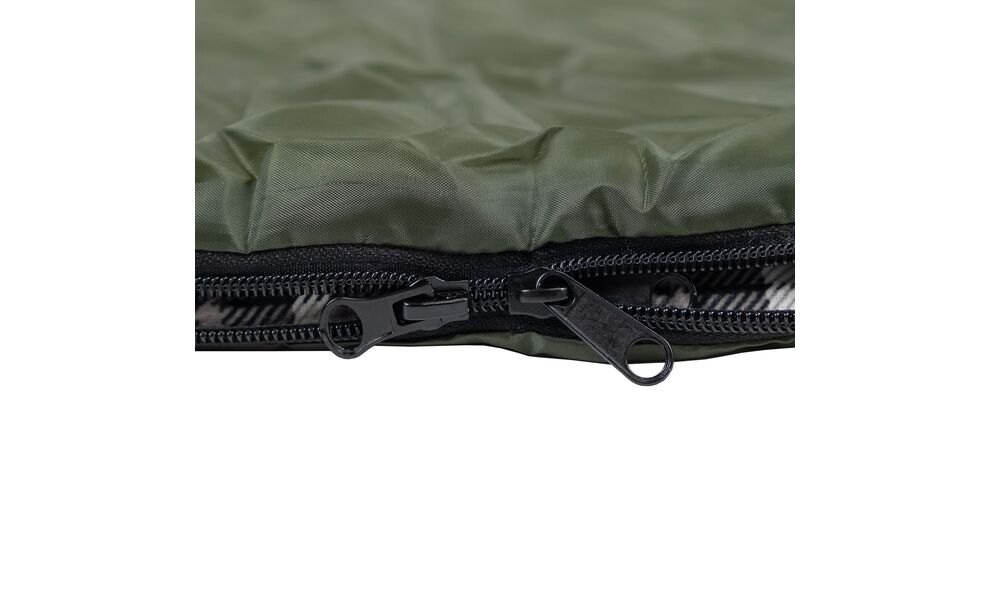 Демісезонний кемпінговий спальник-ковдра Tramp Ember - Regular до 5°C, Максимальний зріст користувача: 170, Колір: Olive, Сторона застібки: права, зображення 5