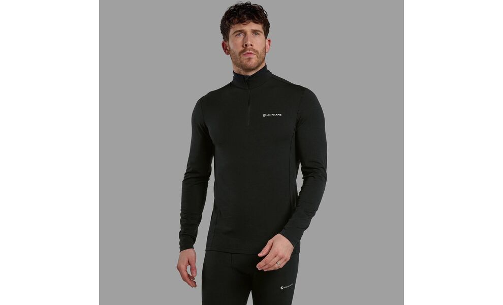Термокофта чоловіча Montane Malli Zip T-Shirt - MMLZT (Black), Колір виробника: Black, Розмір виробника: M, зображення 2