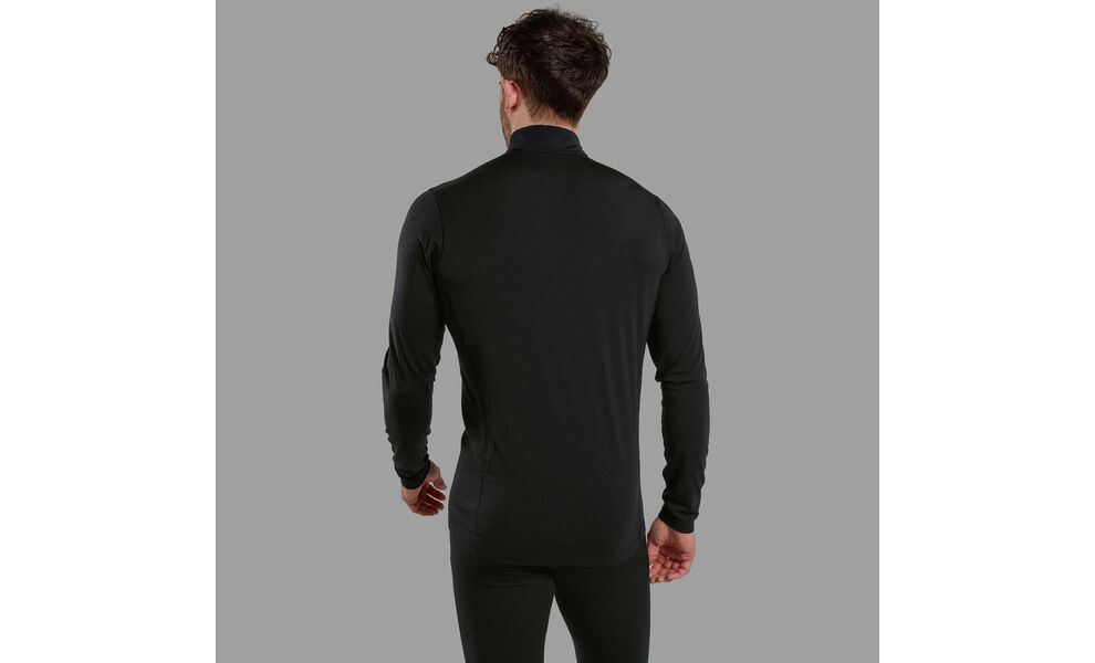 Термокофта чоловіча Montane Malli Zip T-Shirt - MMLZT (Black), Колір виробника: Black, Розмір виробника: XL, зображення 3