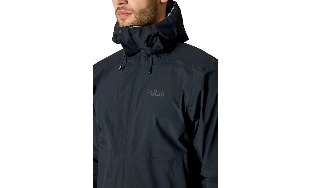 Штормівка чоловіча Rab Firewall Jacket (Black), Колір виробника: Black, Розмір: XXL, зображення 3