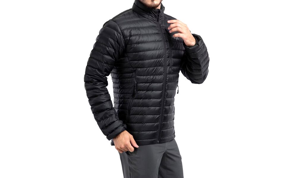 Пуховик чоловічий Rab Microlight Jacket (Black), Колір виробника: Black, Розмір: M, зображення 15