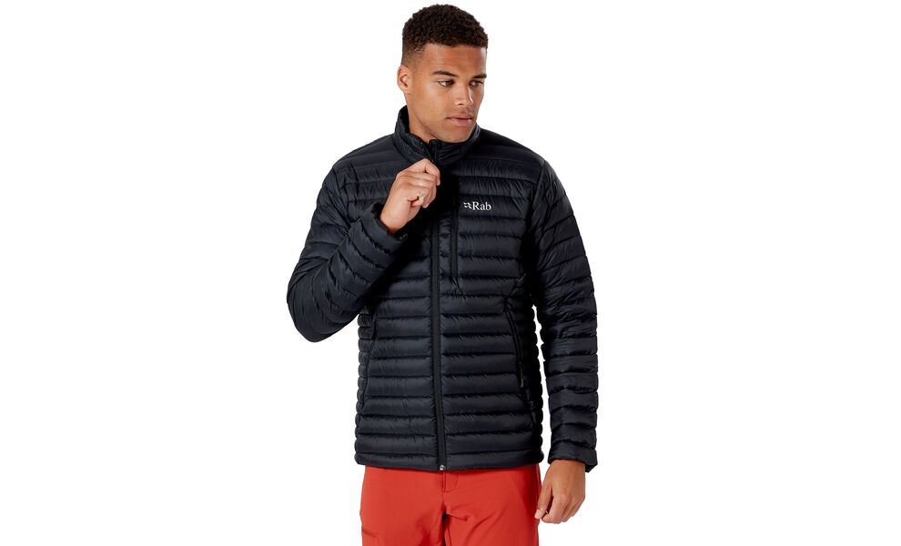 Пуховик чоловічий Rab Microlight Jacket (Black), Колір виробника: Black, Розмір: M, зображення 6