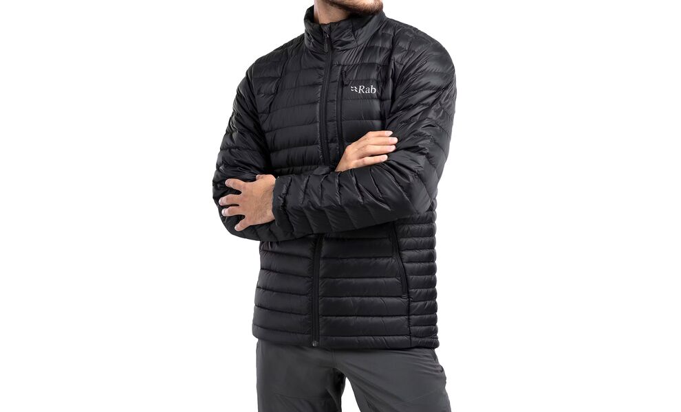 Пуховик чоловічий Rab Microlight Jacket (Black), Колір виробника: Black, Розмір: M, зображення 7