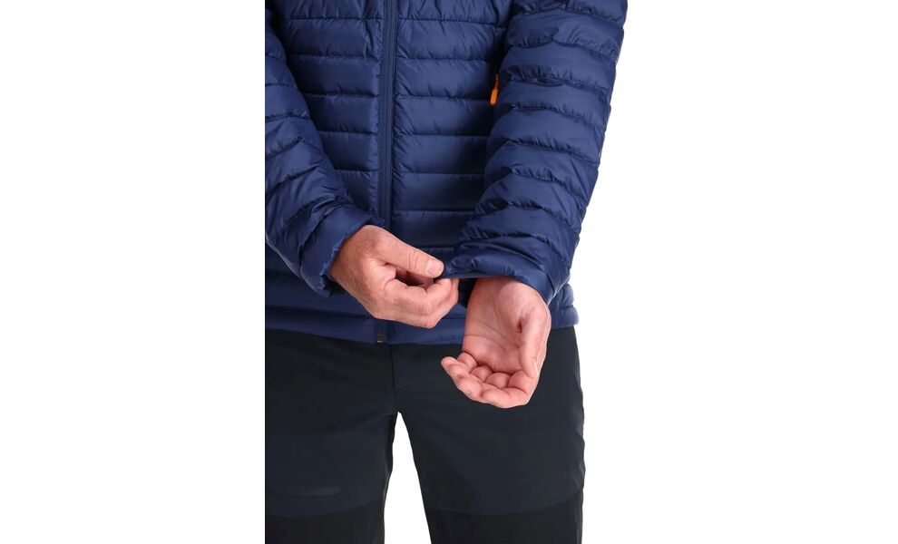 Пуховик чоловічий Rab Microlight Jacket (Deep Ink Marmalade), Колір виробника: Deep Ink Marmalade, Розмір: XL, зображення 6