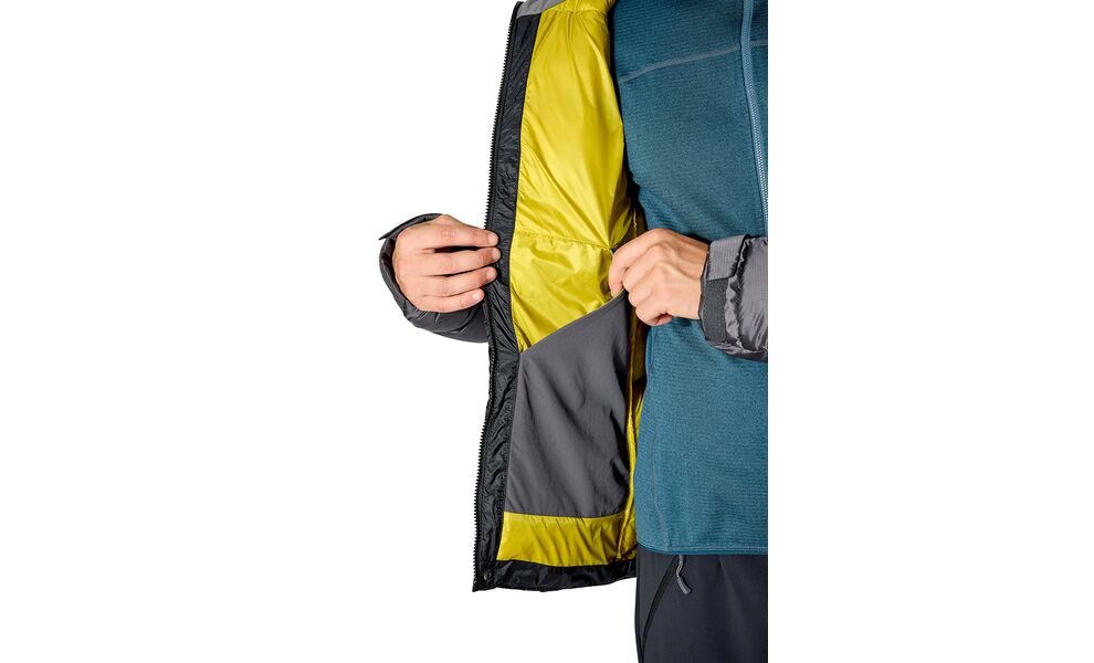 Пуховик чоловічий Rab Neutrino Pro Down Jacket (Black/Graphene), Колір виробника: Black/Graphene, Розмір: L, зображення 10