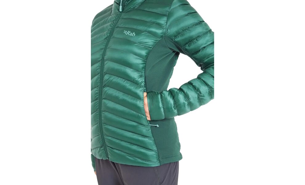 Лайнер жіночий Rab Cirrus Flex Jacket (Eucalyptus/Green Slate), Колір виробника: Eucalyptus/Green Slate, Розмір: M, зображення 8