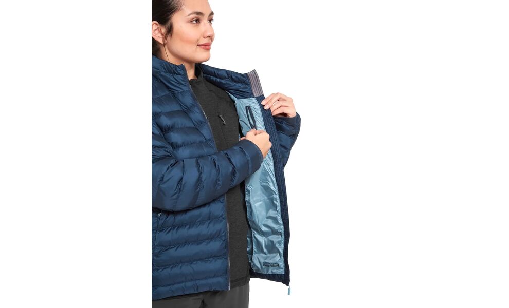 Пуховик жіночий Rab Cirrus Jacket (Steel), Колір виробника: Steel, Розмір: M, зображення 6