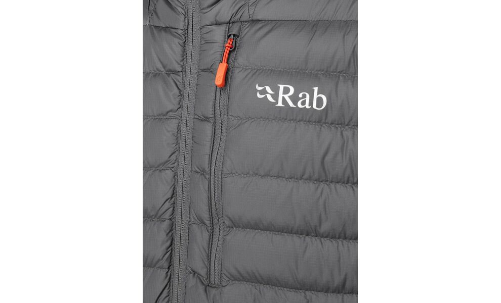 Пуховик чоловічий Rab Microlight Alpine Jacket (Graphene), Колір виробника: Graphene, Розмір: S, зображення 6