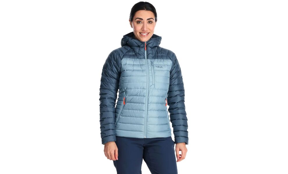 Пуховик жіночий Rab Microlight Alpine Jacket (Black/Graphene), Колір виробника: Black/Graphene, Розмір: XS, зображення 2