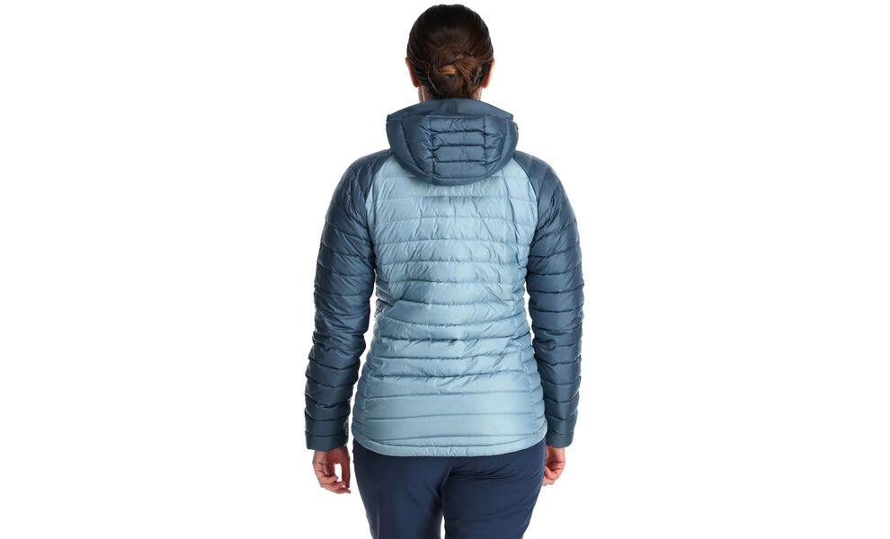 Пуховик жіночий Rab Microlight Alpine Jacket (Black/Graphene), Колір виробника: Black/Graphene, Розмір: XS, зображення 3