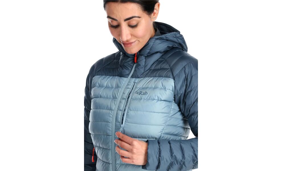 Пуховик жіночий Rab Microlight Alpine Jacket (Black/Graphene), Колір виробника: Black/Graphene, Розмір: XS, зображення 5