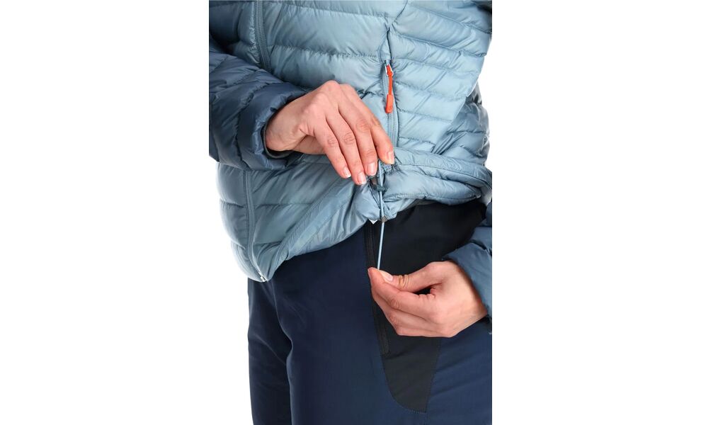 Пуховик жіночий Rab Microlight Alpine Jacket (Black/Graphene), Колір виробника: Black/Graphene, Розмір: XS, зображення 7
