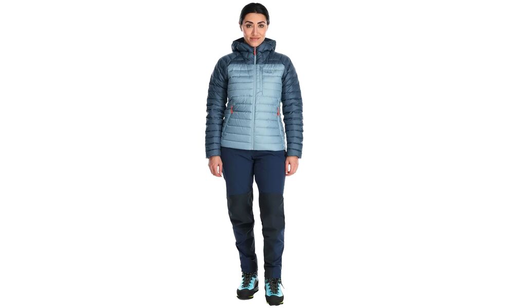 Пуховик жіночий Rab Microlight Alpine Jacket (Black/Graphene), Колір виробника: Black/Graphene, Розмір: XS, зображення 9