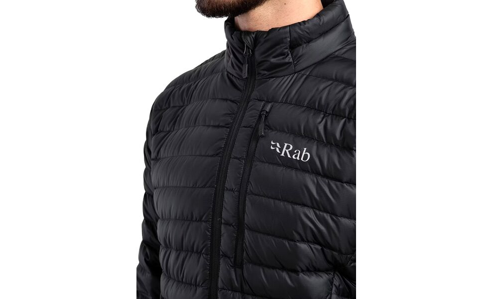 Пуховик чоловічий Rab Microlight Jacket (Black), Колір виробника: Black, Розмір: L, зображення 10