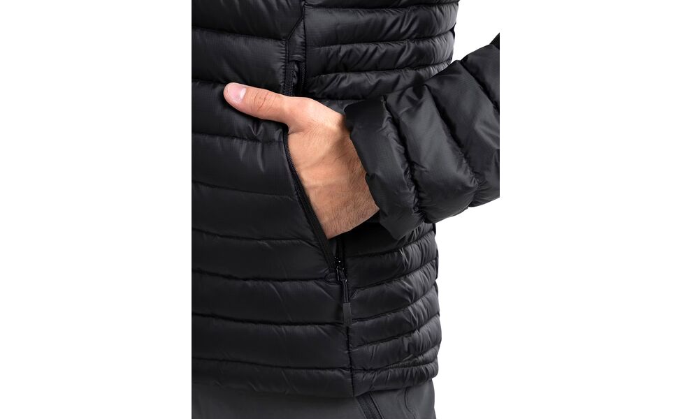 Пуховик чоловічий Rab Microlight Jacket (Black), Колір виробника: Black, Розмір: L, зображення 12